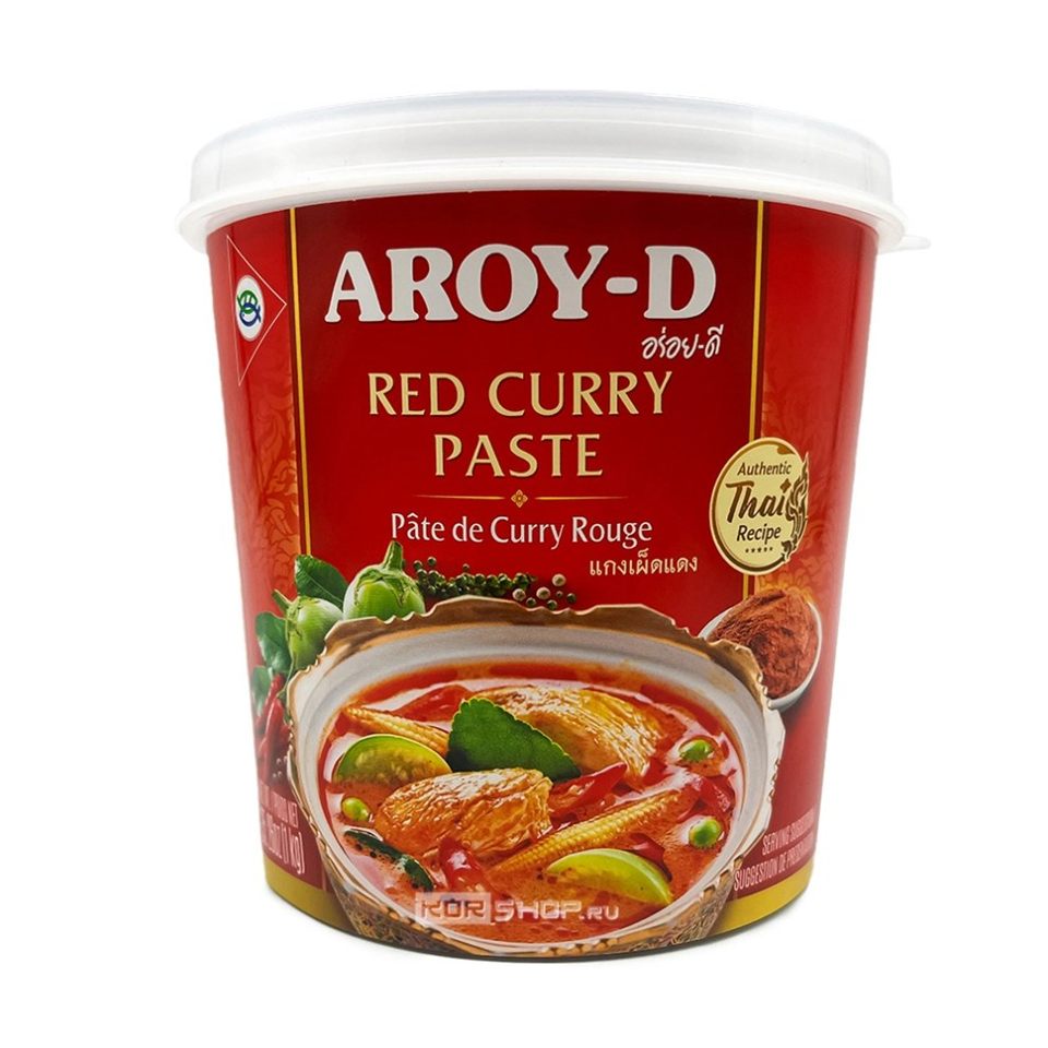 Паста Карри красная Aroy-D пл/банка (1,000г) упак. 12 шт. Тайланд — купить с доставкой в Петропавловске