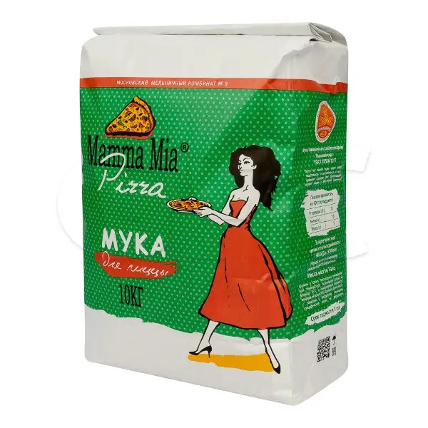 МУКА пшеничнаяя хлебопекарная высший сорт 10 кг, MAMMA MIA PIZZA — купить с доставкой в Петропавловске