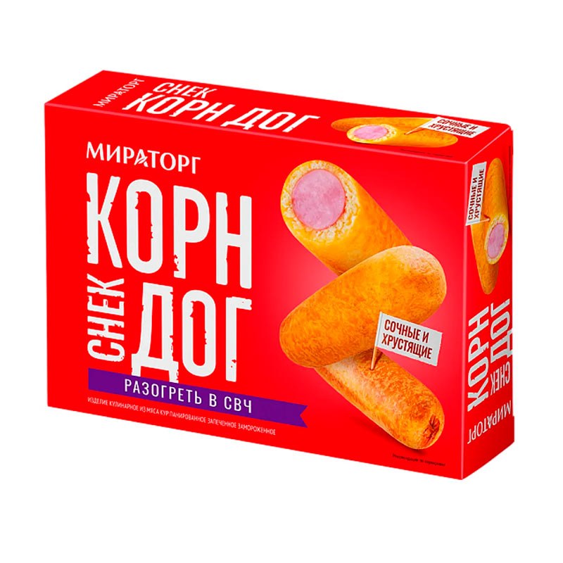 Корн Дог 1,5 кг ООО Мираторг Запад — купить с доставкой в Петропавловске