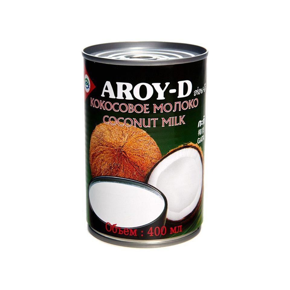 Кокосовое молоко "Aroy-D" 60% кокос 19% раст. жиры (400 мл) ж/б. кор. 24 шт Индонезия — купить с доставкой в Петропавловске